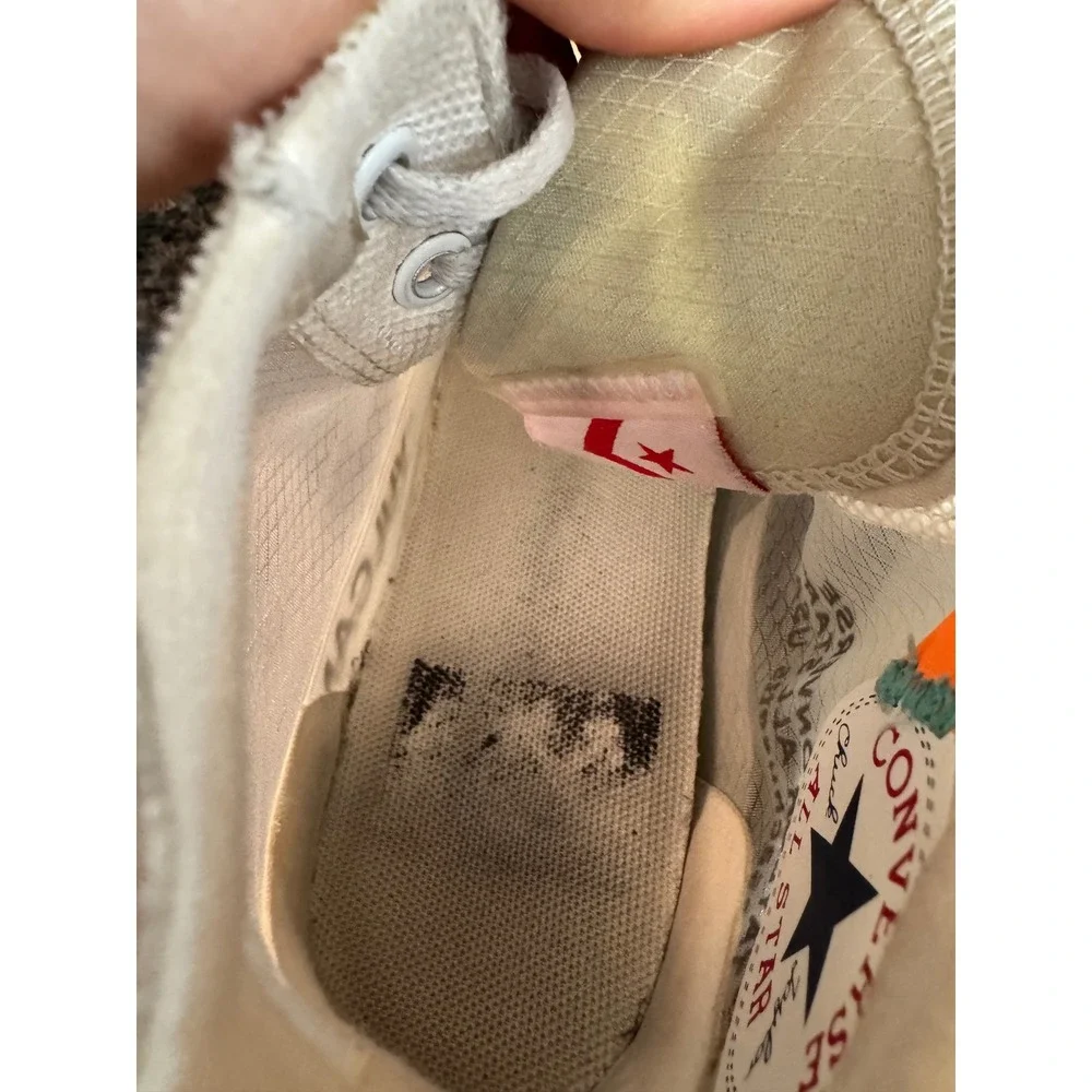 Off-White Converse Chuck 70 The Ten Clear White 162204C Mens 5.5 Womens 7.5